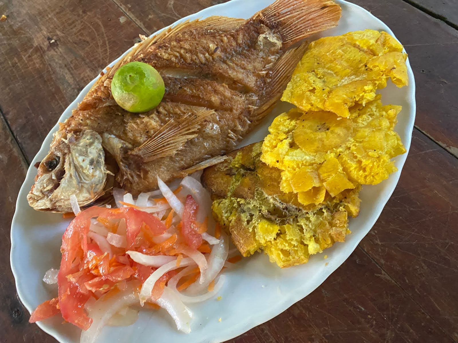 Mojarra, a Caribbean fish. 3